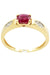 Ring 47 Ruby ring 58 Facettes 12381