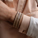 Bracelet Bracelet vintage souple en or jaune tissé 58 Facettes 17-312