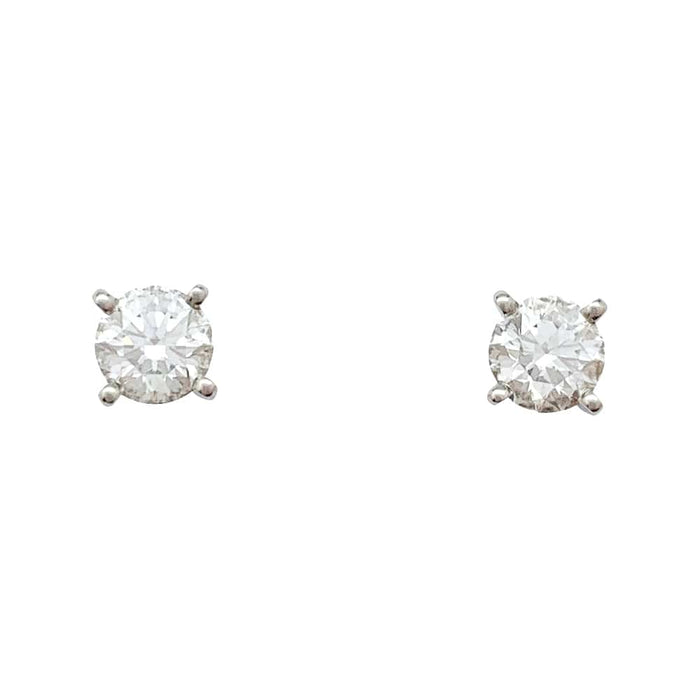 Cartier earrings in platinium and diamonds.
