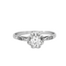 Ring 55 Diamond Solitaire Ring 0.45ct 58 Facettes