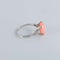 Bague 54 Bague Corail peau d'ange Diamants 58 Facettes 1