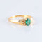 Bague 57.5 Bague Emeraude Diamants 58 Facettes Ref JE223