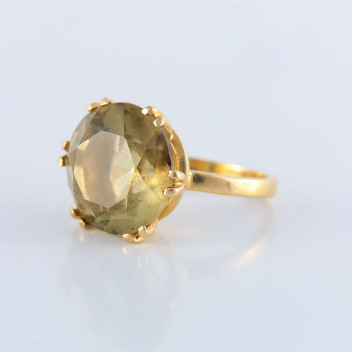 Bague 52 Bague Quartz jaune-brun 58 Facettes 85