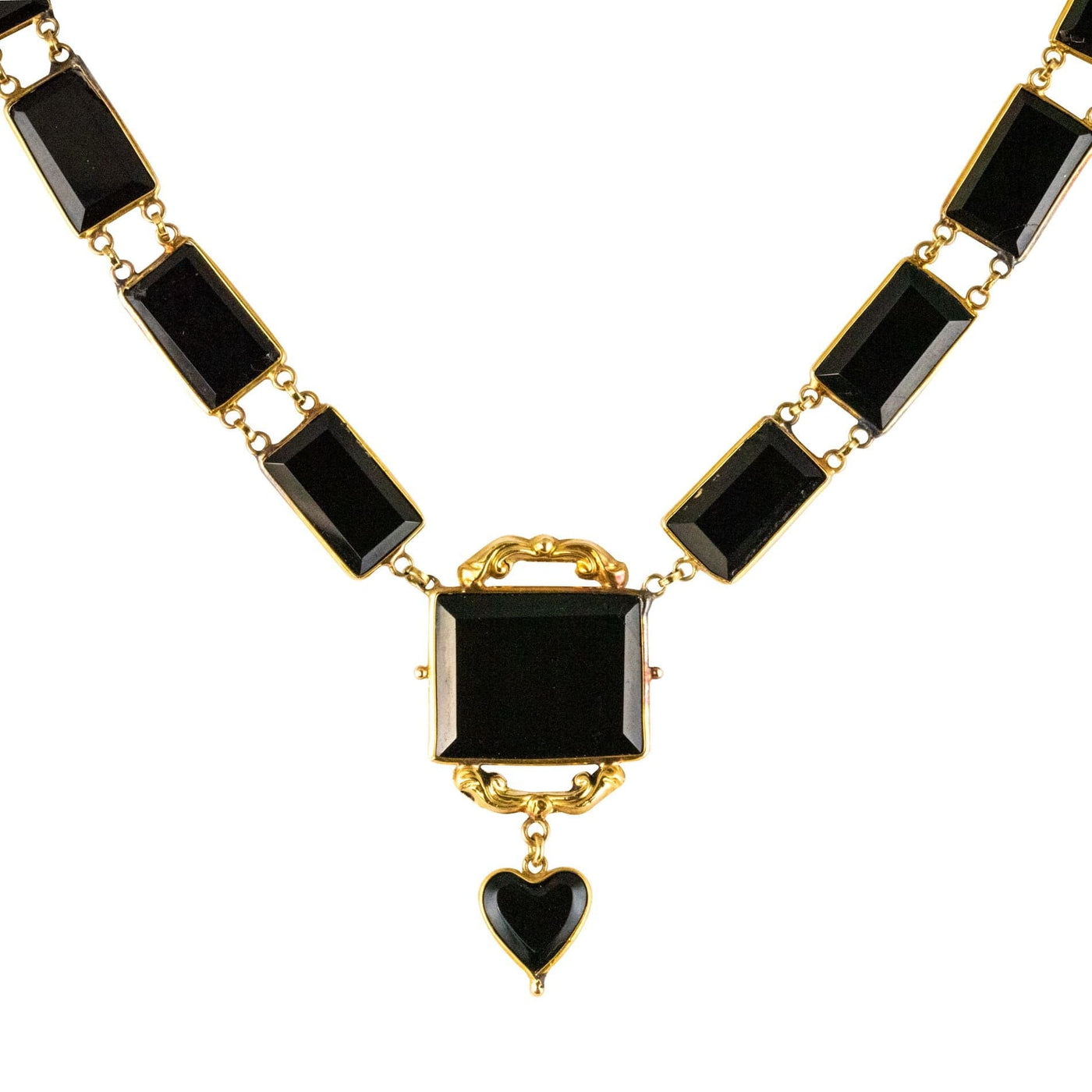 Collier-montre Strada Or Rose Et Onyx Noir - 28" - Neuf En Boîte - Pour Femme Et Ado