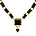 Collier Collier ancien plaques d'onyx et or 58 Facettes 20-140