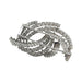 Brooch Brooch in white gold, brilliant diamonds and baguettes. 58 Facettes 29031