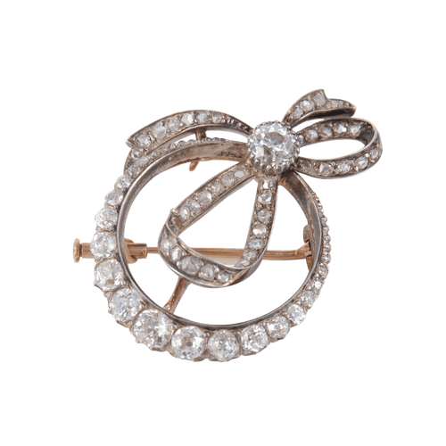 Broche Broche Noeud Diamants 58 Facettes 1