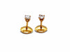 Earrings Stud earrings Yellow gold Diamond 58 Facettes 1003190CD
