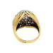 Ring 51 Van Cleef & Arpels dome ring in yellow gold, platinum and diamonds. 58 Facettes 30496
