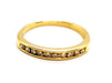 Ring 48 Half wedding ring Yellow gold Diamond 58 Facettes 1186427CN