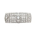 Art Deco Cuff Bracelet in platinum and diamonds. 58 Facettes 30206