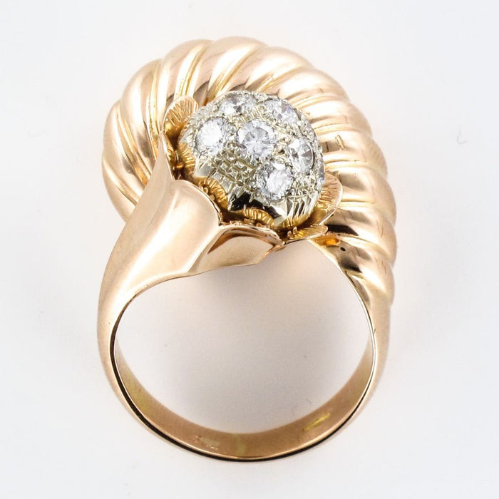 Bague 53 Bague couture or et diamants 58 Facettes 19-360-57