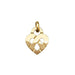 Poiray “Interlaced Heart” pendant in yellow gold. 58 Facettes 30474