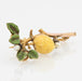 Broche Broche branche de citronnier émail et perles fines 58 Facettes 20-583