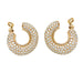 Earrings Diamond hoop earrings in yellow gold. 58 Facettes 30516