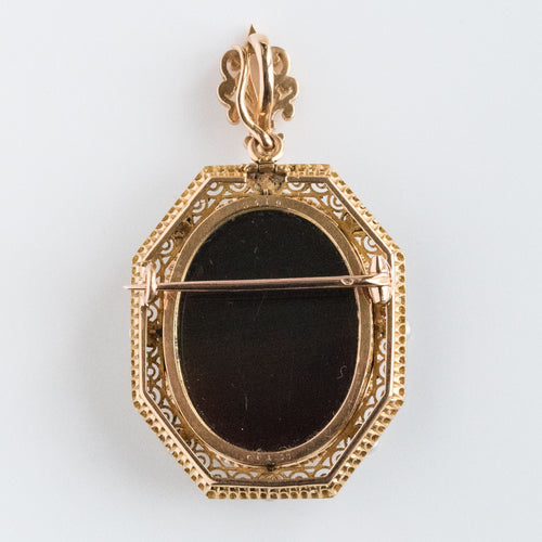 Pendentif Pendentif - Broche Aucoc Camée ancien et ses perles 58 Facettes 20-290