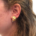 Earrings Yellow gold, coral and diamond clip-on earrings. 58 Facettes 29276