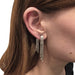 Boucles d'oreilles Boucles d'oreilles en or blanc, diamants baguettes et navettes. 58 Facettes 24626