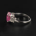 Bague 50 Bague Saphir rose et Diamants baguettes 58 Facettes 11-042-3414688-52