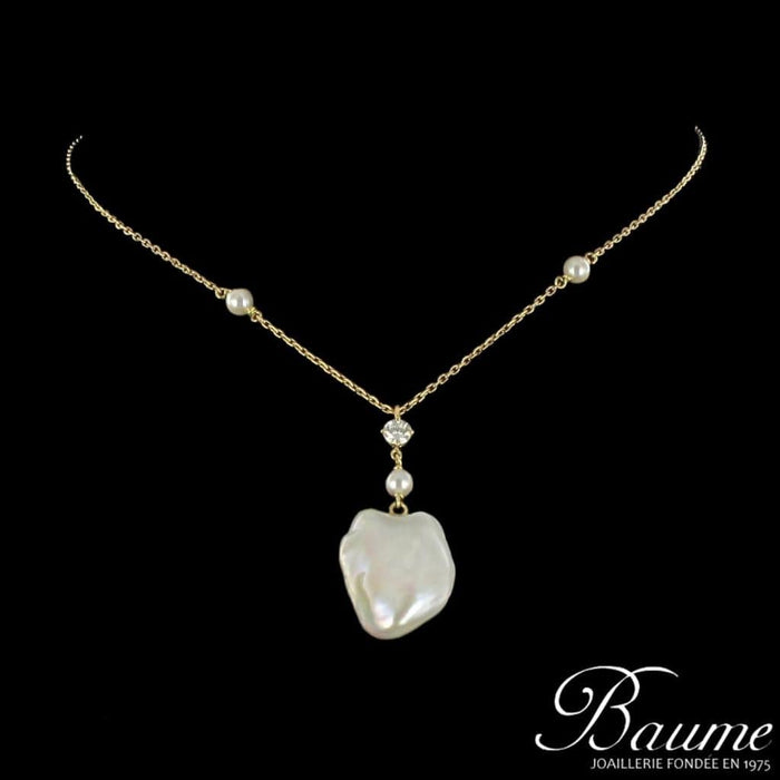 Pendentif Pendentif Perle baroque, perles et diamant 58 Facettes 12-216-6112981
