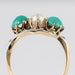 Bague 51 Bague turquoises, perle fine et diamants 58 Facettes 14-092-8206327-51