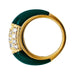Ring 47 Van Cleef & Arpels ring, “Philippine” model, yellow gold, brilliants and green agate. 58 Facettes 30226