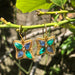 Boucles d'oreilles Boucles d'oreilles Vermeil Cristaux verts et bleus 58 Facettes GO008