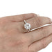 Ring Solitaire Ring 1.86 carats F SI1, white gold. 58 Facettes 30301