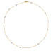 Necklace Necklace in two tones of gold set with 15 diamonds in a bezel setting. 58 Facettes 30534