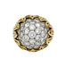 Bague 51 Bague dôme Van Cleef & Arpels en or jaune, platine et diamants. 58 Facettes 30496