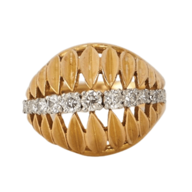 Bague Bague Vintage Coquille, Diamants 58 Facettes LOT 3804