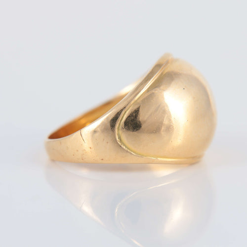 Bague Bague Bombée Or jaune 58 Facettes