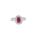 Ring 54 Marguerite Ruby and Diamond Ring 58 Facettes