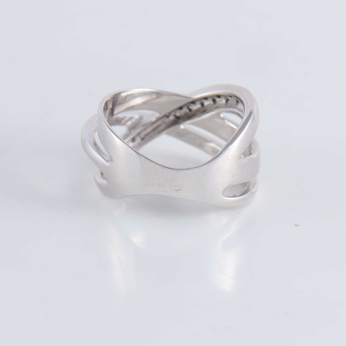 Bague 59 Bague Croisée Diamants 58 Facettes FM97