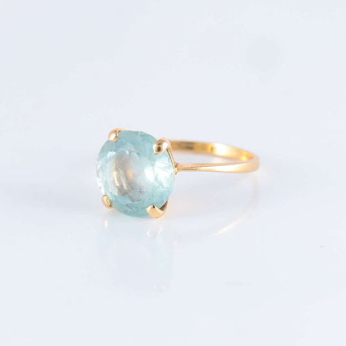 Bague 50 Bague Solitaire bleue 58 Facettes JE204