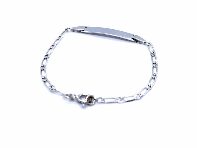 Bracelet Bracelet Gourmette Or blanc 58 Facettes 951133CN