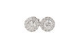 Boucles d'oreilles Boucles d'oreilles marguerite Or blanc Diamants 58 Facettes 31977