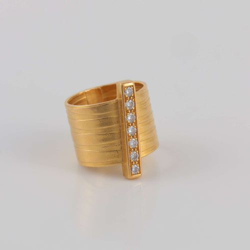 Bague 43 Bague Ligne Diamants PM 58 Facettes 1