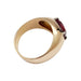 Ring 51 English bangle in pink gold, Mozambique ruby ​​2.53 cts. 58 Facettes 30327