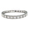 Bracelet Bracelet ligne diamants en platine. 58 Facettes 30600