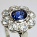 Ring 58 Old daisy sapphire diamond ring 58 Facettes 21-197-58