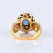 Ring Marguerite Ring Sapphire Diamonds Yellow gold 58 Facettes