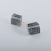 Earrings Stud earrings Square paving Sapphires Diamonds 58 Facettes 1