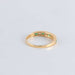 Ring 54 Half-alliance yellow gold Diamonds Emeralds 58 Facettes FM125