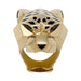 Ring 64 Cartier ring "Panthère" model in yellow gold, peridots, lacquer, onyx. 58 Facettes 29819-1