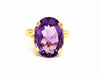 Ring 55 Ring Yellow gold Amethyst 58 Facettes 841209CN