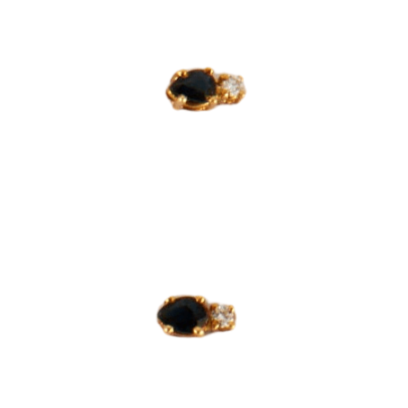 Boucles d'oreilles Clous d'oreilles Saphirs Diamants 58 Facettes EL2-65