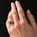 Ring 48 Sapphire diamond ring art deco style 58 Facettes 15-229-48