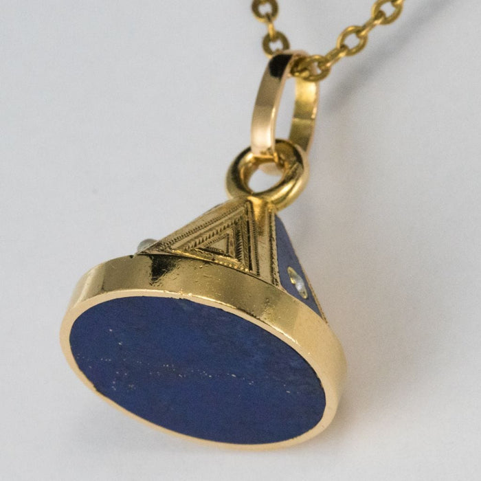 Pendentif Pendentif cachet lapis lazuli perles fines 58 Facettes 19-105