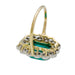 Ring 50 Pompadour emerald ring 3.14 cts, yellow gold, platinum. 58 Facettes 30139